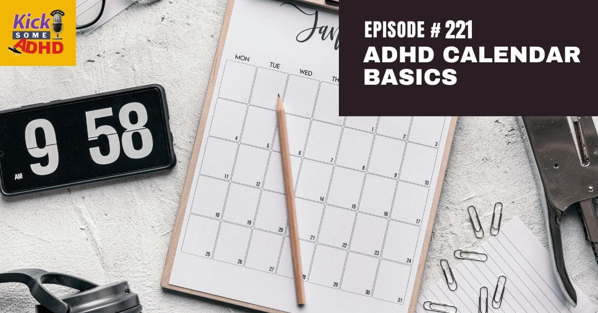 adhd calendar basics